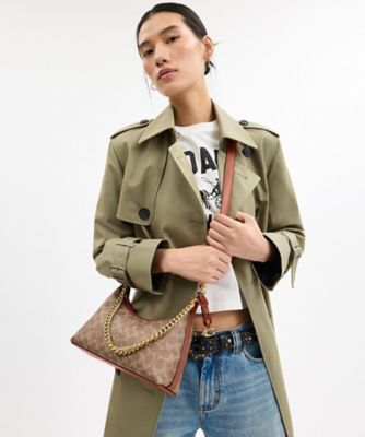 極美品 COACH ショルダーバッグ キャンバス ミニシグネチャー e755 ジュリエット ショルダー バッグ 25・シグネチャー キャンバス
